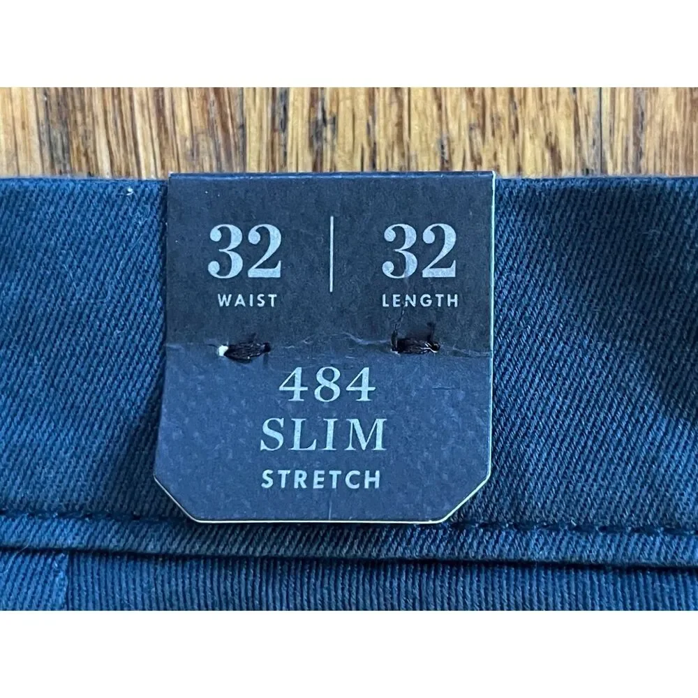NWT  J. Crew Blue 484 Slim Stretch Pants Trousers   Mens Size 32